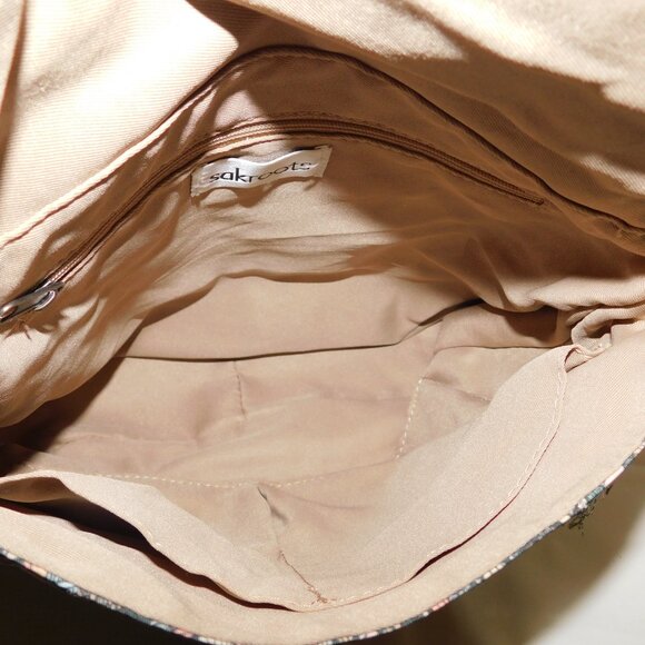 Sakroots Recycled Eco Twill Foldover Crossbody Owl Keychain - Picture 8 of 12